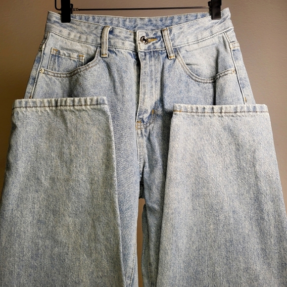 Shein High Waisted Straight Leg Denim Jeans size 6 Small Petite - Picture 3 of 6